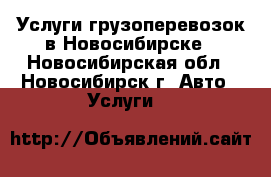Услуги грузоперевозок в Новосибирске - Новосибирская обл., Новосибирск г. Авто » Услуги   